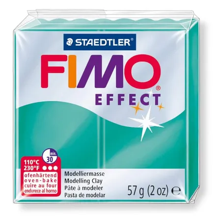 STAEDTLER® FIMO® effect Normalblock, 57 g, grün transluzent