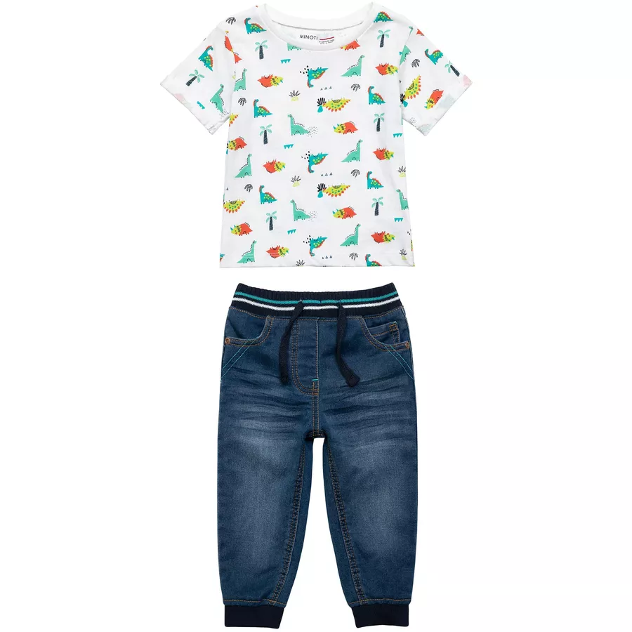 MINOTI Top & Hose im Set BlauDenim-Blau
