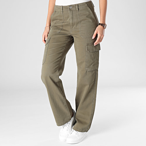 Pantalon Cargo Jean Femme Malfy Vert Kaki