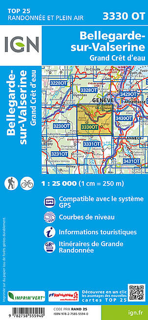 IGN - TOP25 3330OT BELLEGARDE-SUR-VALSERINE IGN