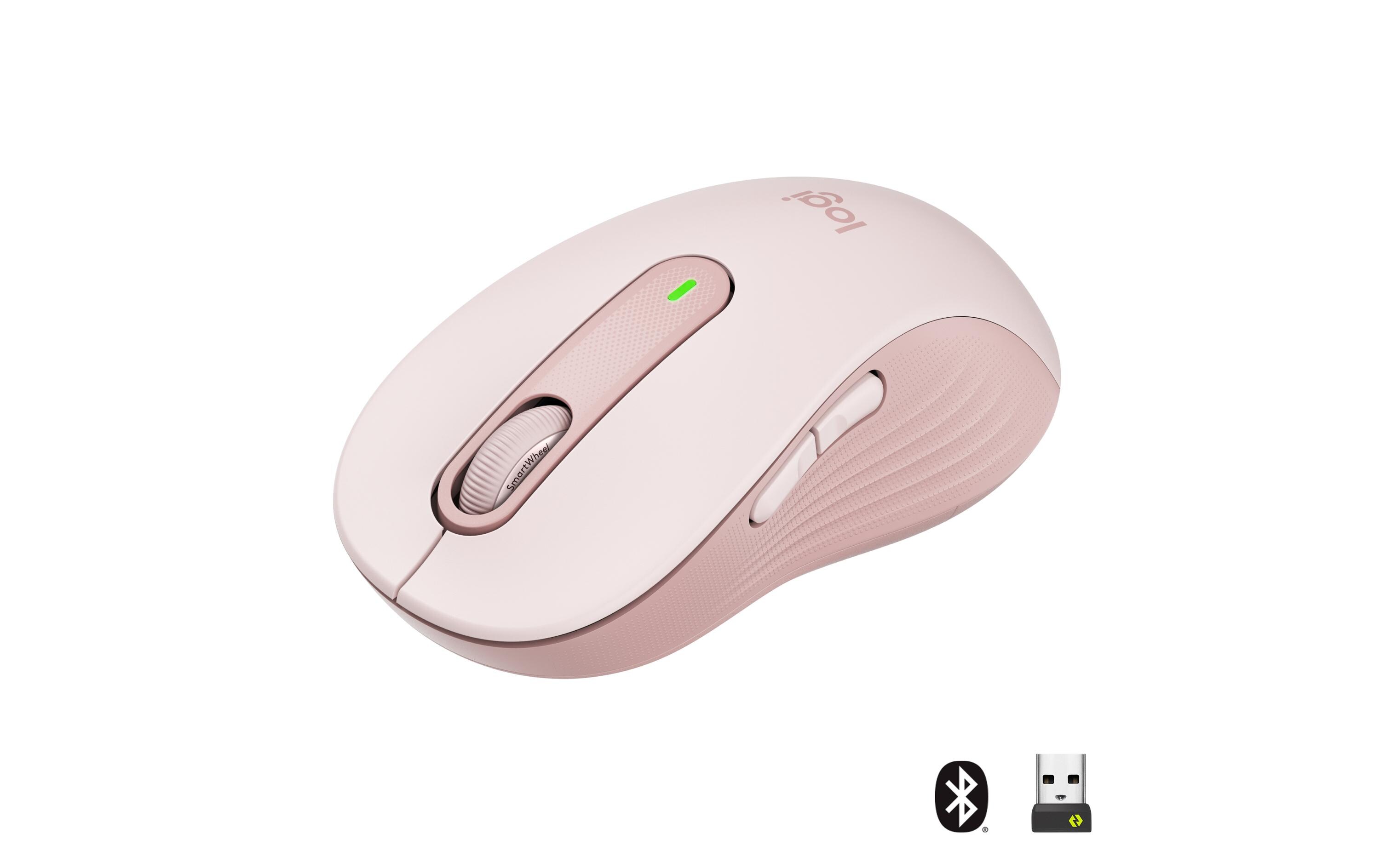 Maus Signature M650 L RosaPräzise Wireless-Maus mit «Logitech SilentTouch»-Technologie