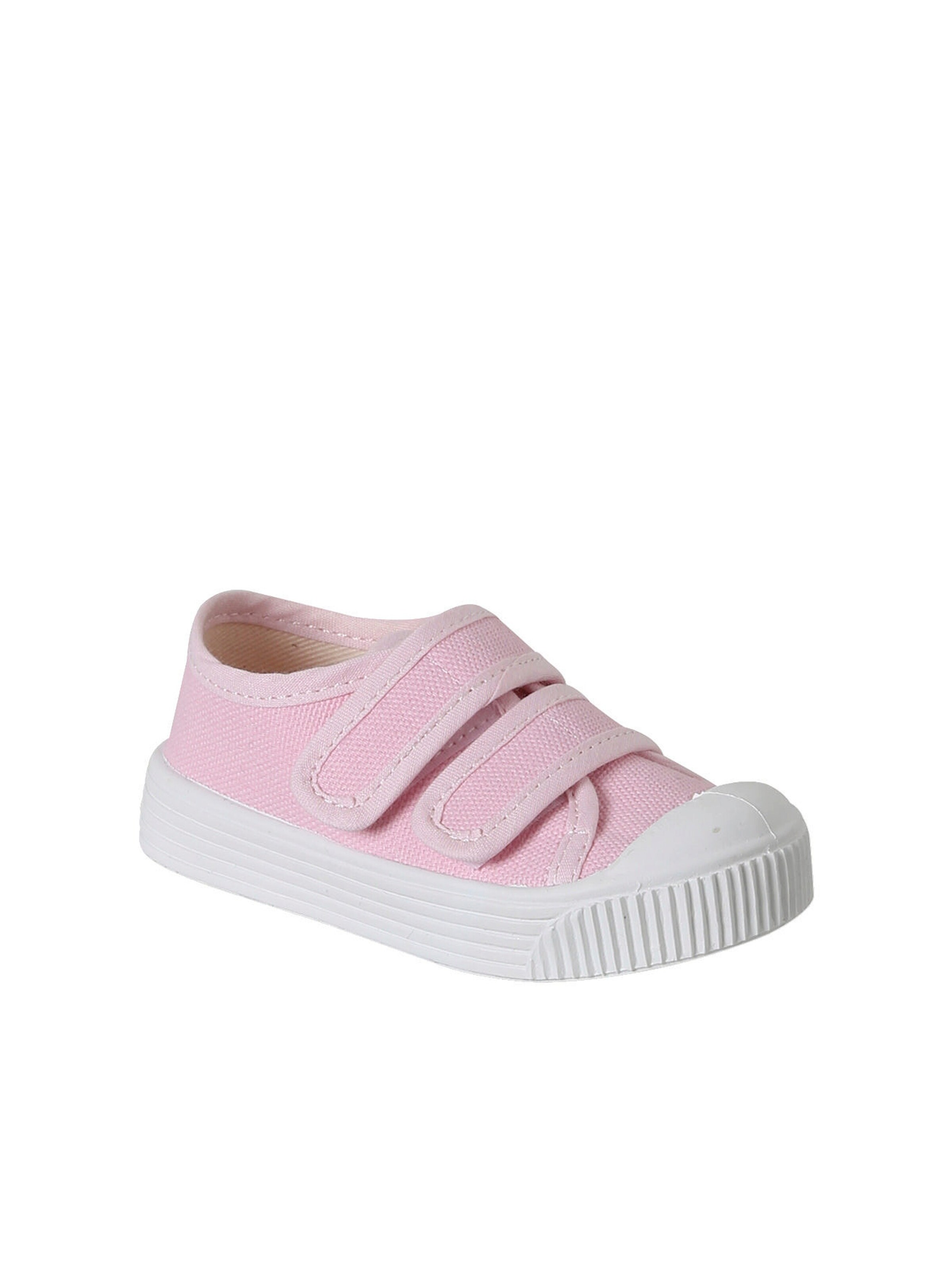 Vertbaudet Baby Stoffschuhe mit Klettriemchen rosa