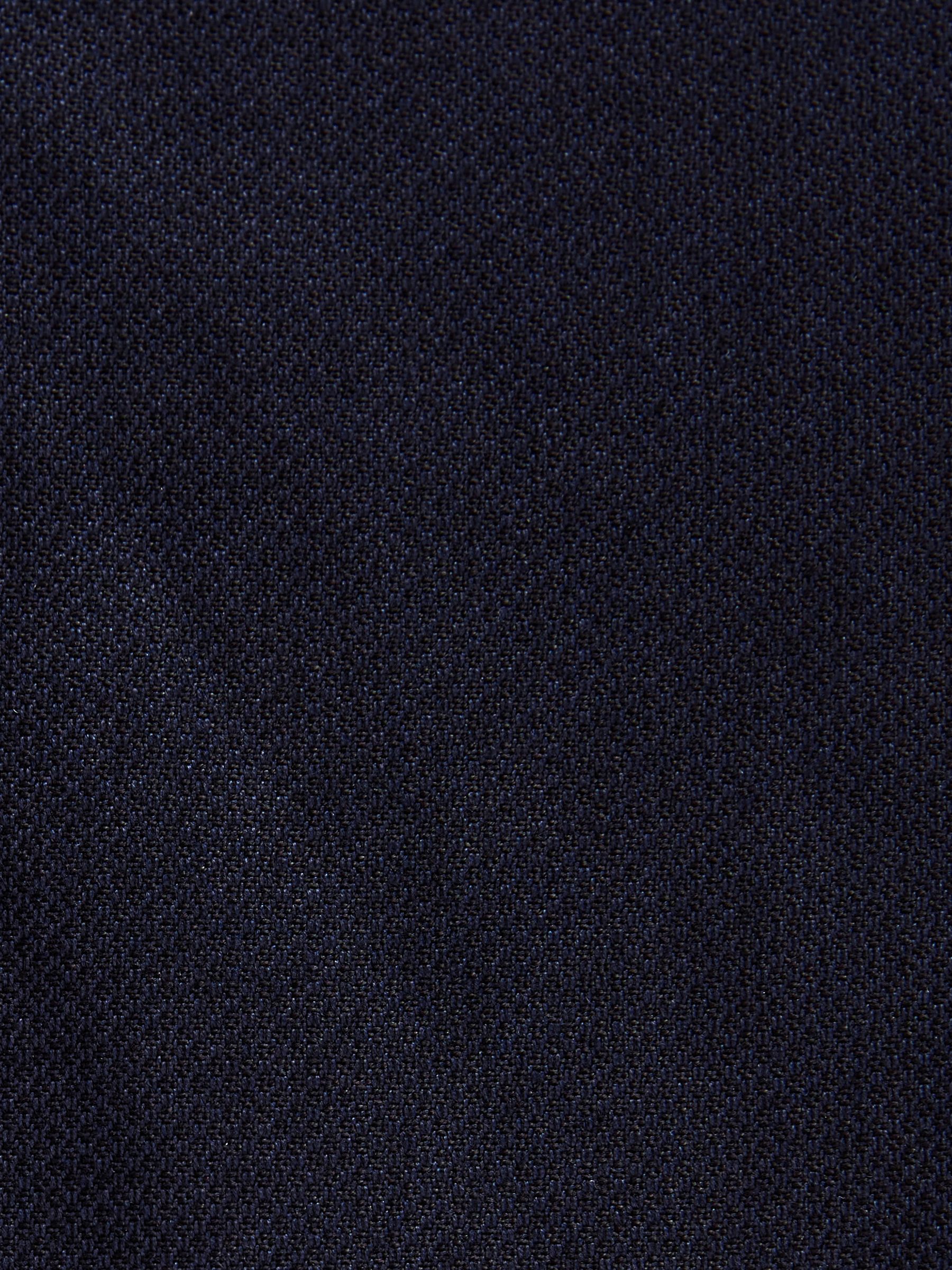 Donkerblauw - Normale Pasvorm - Kostuum met textuur: broek