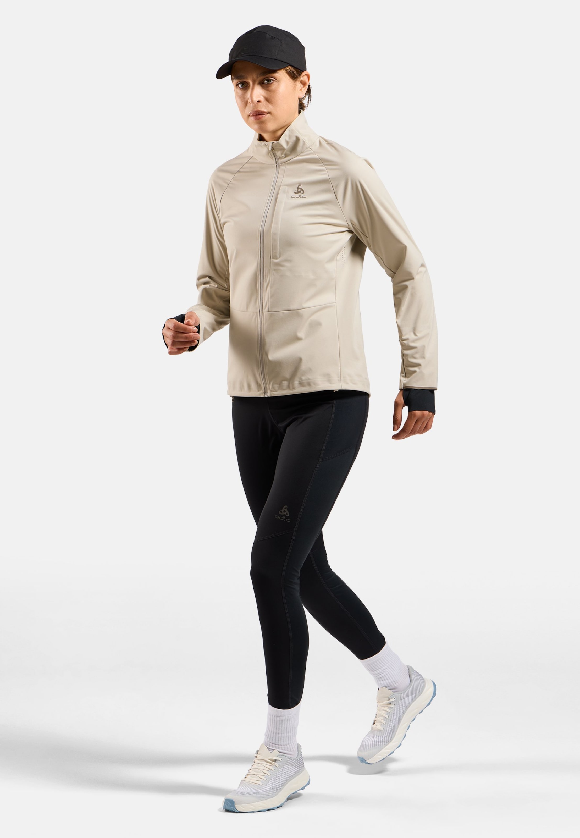 Zeroweight Pro Warm Laufjacke 2.0 in silver cloud