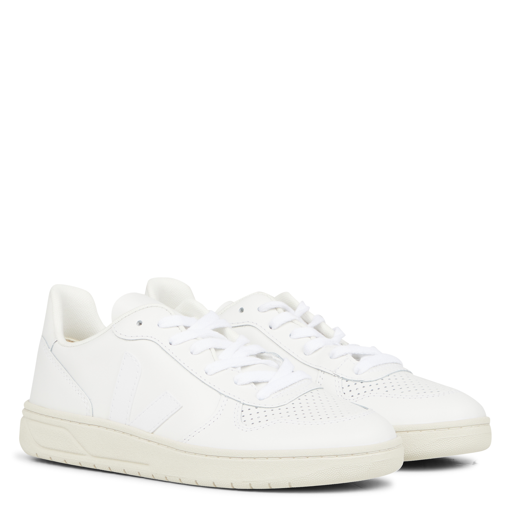 V-10 LEATHER - Baskets V-10 en cuir | Blanc