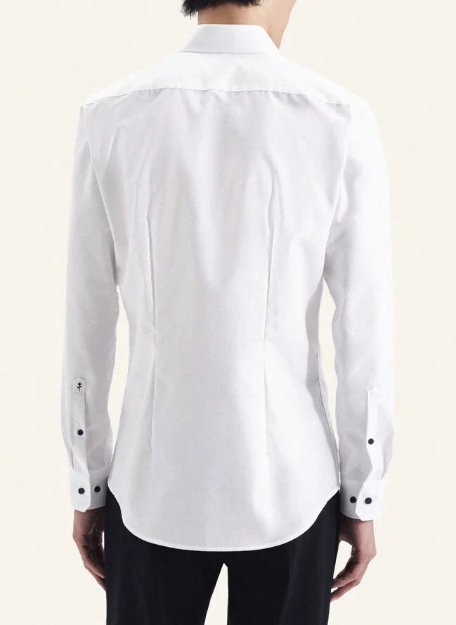 Seidensticker Business Shirt X-Slim Long sleeve Kent-Collar Uni White