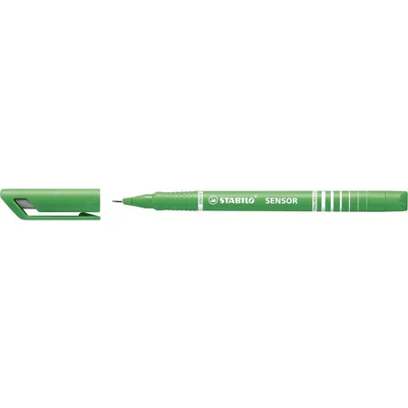 Fineliner mit gefederter Spitze - STABILO SENSOR F - fein - Einzelstift - grün