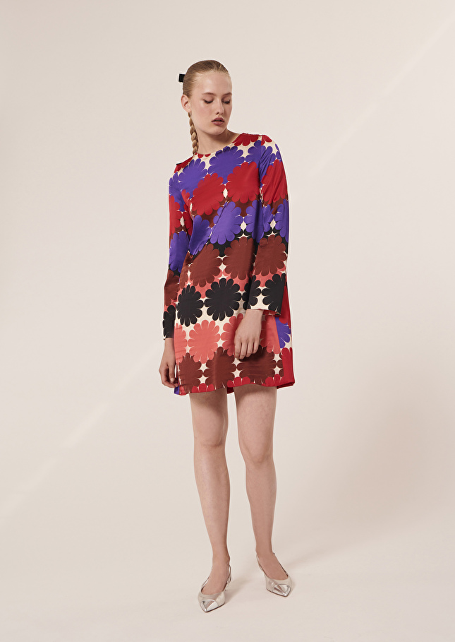 Robe Radaécru imprimée à fleurs