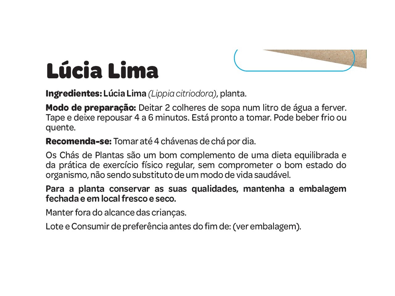 CHÁ SALUTEM EM SACO LÚCIA LIMA 30G