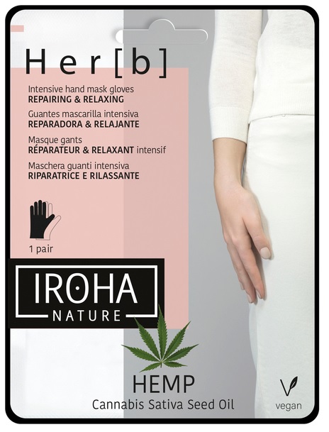 Iroha - Hemp Hand Mask Gloves 1 Paar