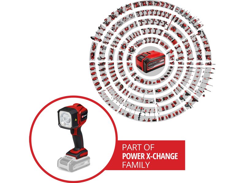 Einhell Akku-Lampe TC-CL 18/350 Li – Solo LED-Handleuchte