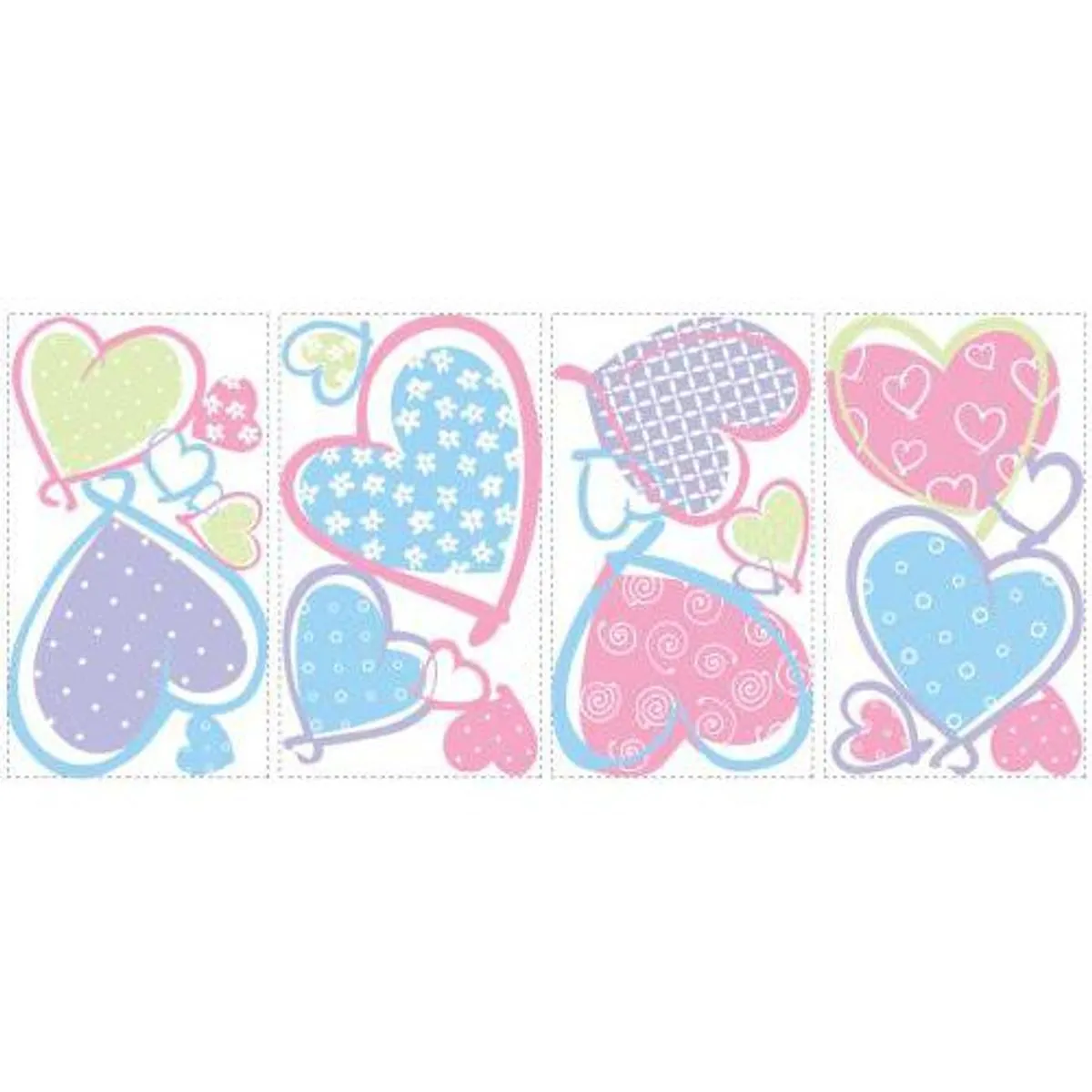 TheDecoFactory Cœurs - Stickers multicolores