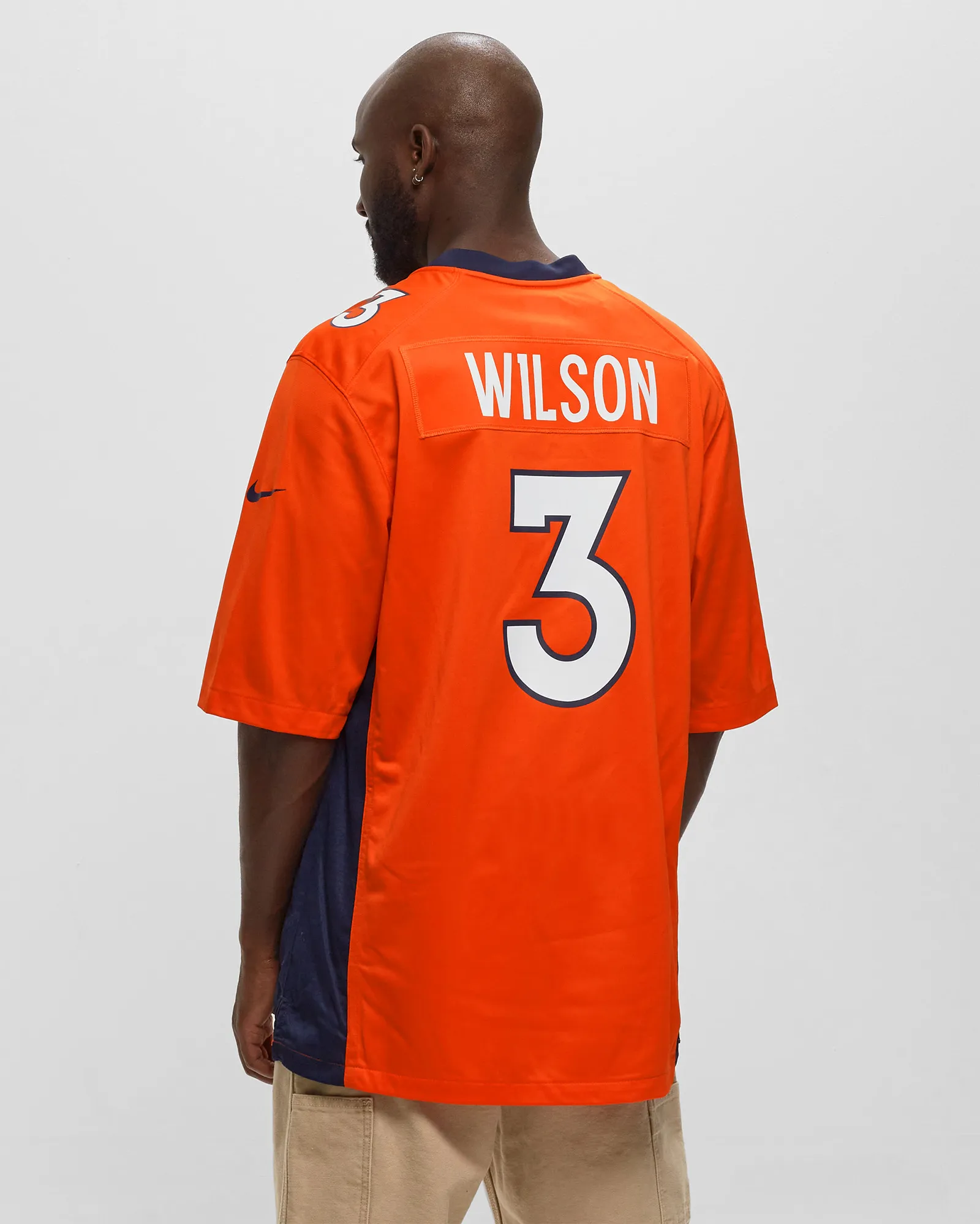 Nike NFL Denver Broncos Russell Wilson 3 Home Game Jersey