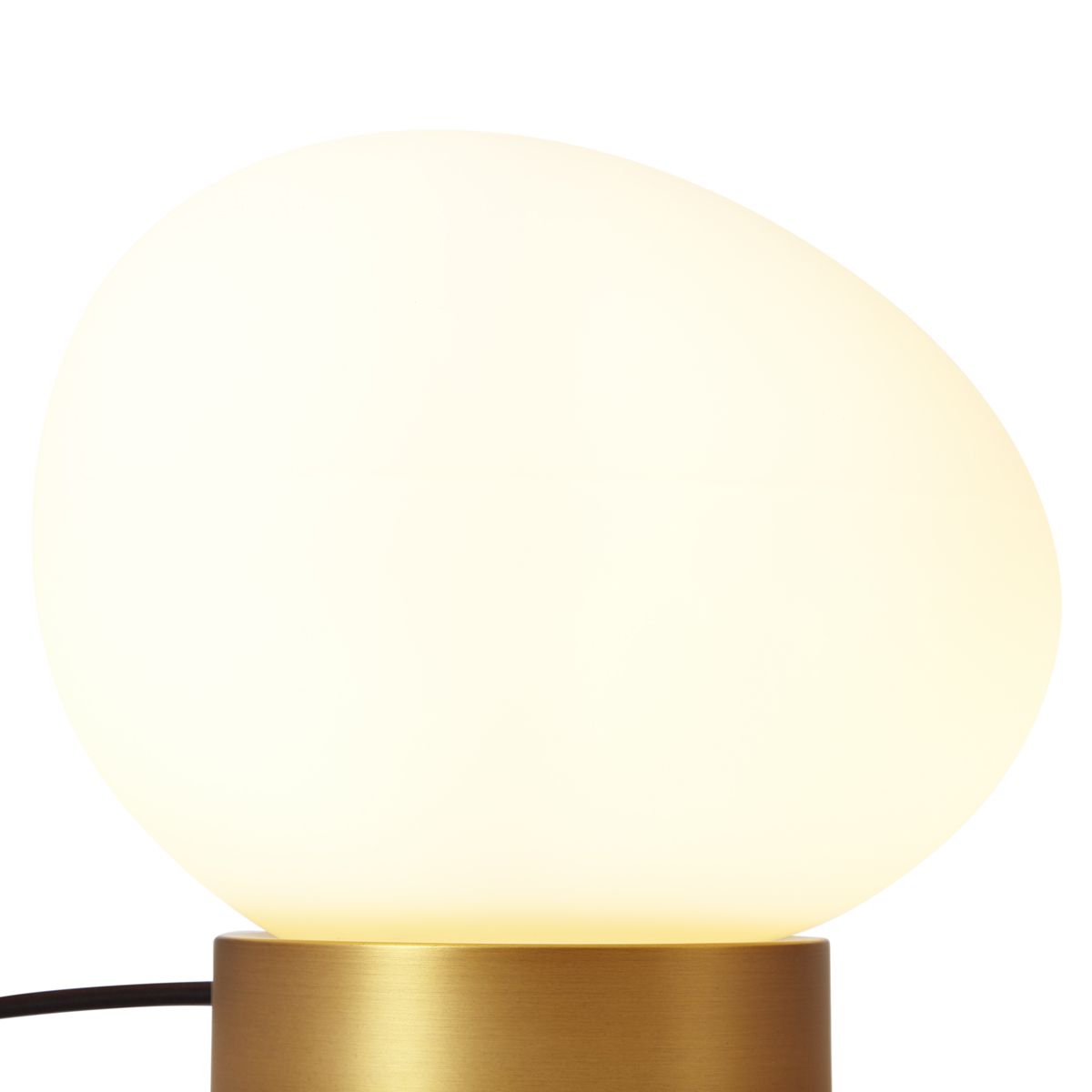 Design tafellamp messing met opaal glas - Sally