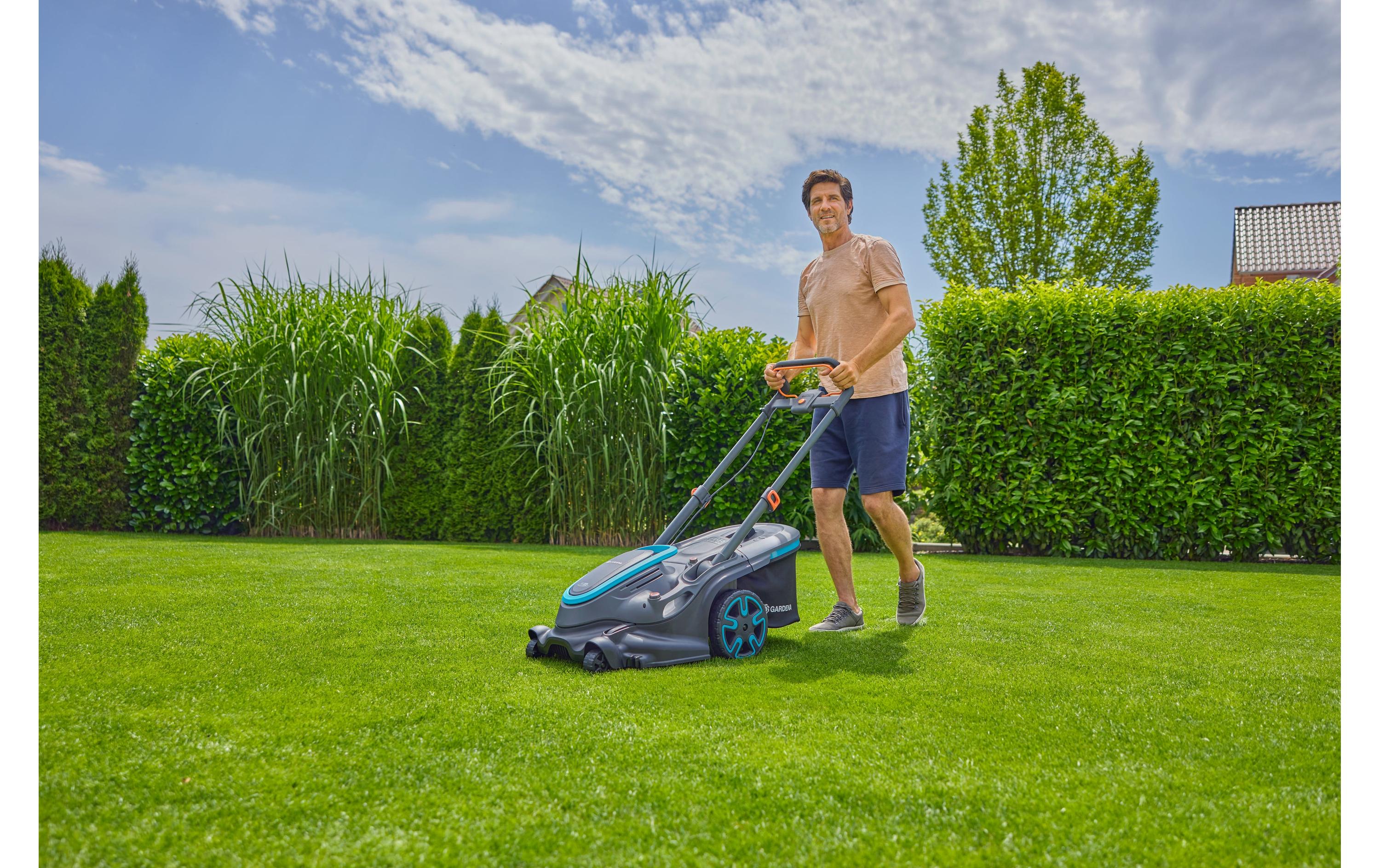 Akku-Rasenmäher PowerMax Duo Ready-To-Use<br>Rasenmäher mit zwei Messern