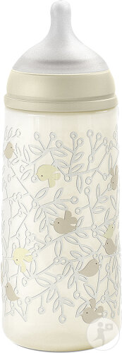Suavinex Birdies Biberon Tetine SX Pro L Beige 360ml