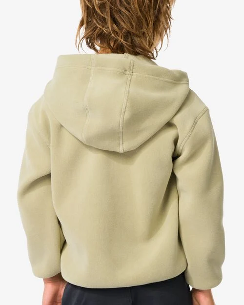 sweat à capuche enfant polaire vert