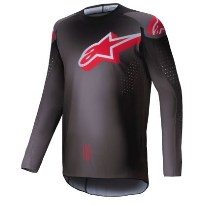 Maillot cross Alpinestars SUPERTECH - LIPAN 2025 - Gris / Rouge