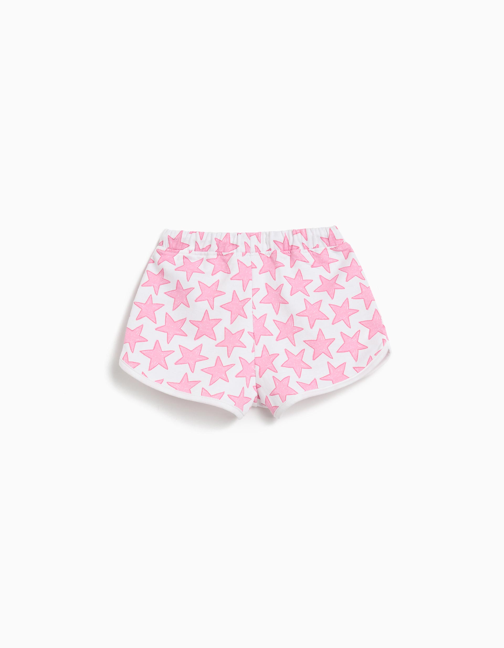 Calções com Estrelas, Menina, Branco