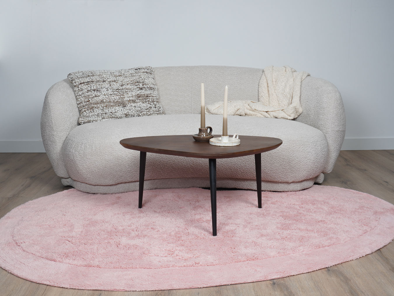 Wasbaar Vloerkleed Beach – Pink 160 x 230 cm