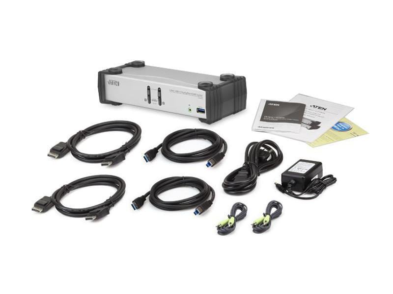 Aten KVM Switch CS1912-AT-G 2-Port USB 3.0 DisplayPort KVMP Switch