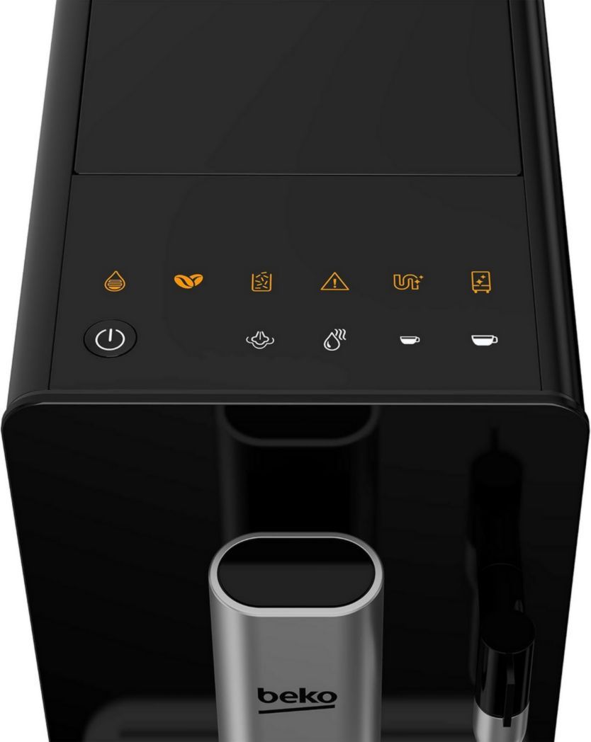 Beko - CEG3192B - Machine expresso automatique avec cappuccino intégré, moulin à café intégré, réservoir de 1,5 litre, pression de 19 bars - noir, 18,6 x 41 x h32 cm