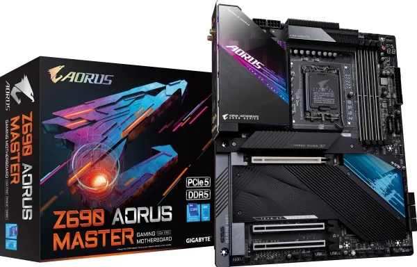 [OUTLET] - Gigabyte Z690 AORUS MASTER, Intel, LGA 1700, Intel® Core™ i5, Intel® Core™ i7, Intel® Core™ i9, LGA 1700, DDR5-SDRAM, 128 GB