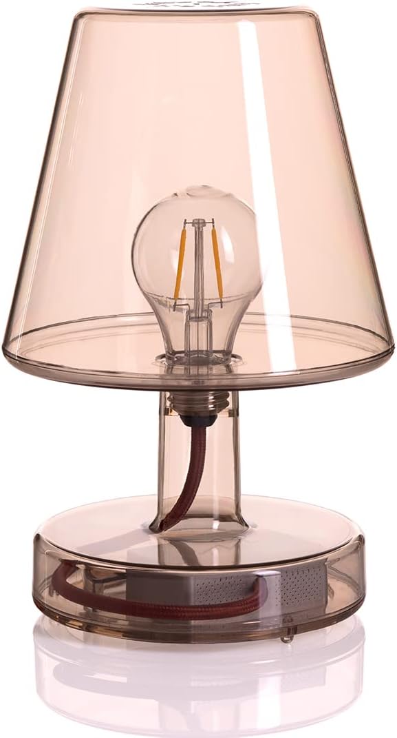 Fatboy® Transloetje Lampe | Braun | Tischlampe/Leselampe/Nachttischlampe | Kabellos | Wiederaufladbar mit Mini-USB
