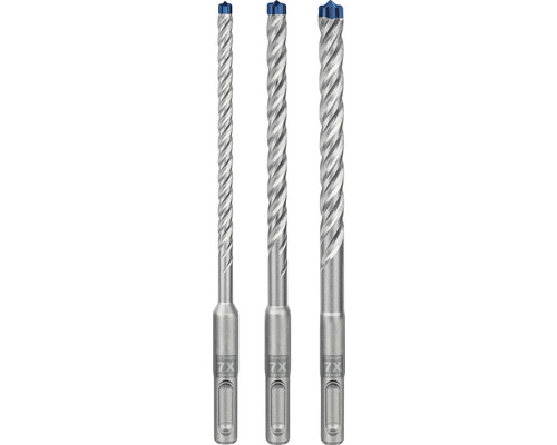 SDS-Plus steenborenset, betonboor Bosch Professional EXPERT plus-7X Ø 6 x 165 mm, 3-delig.