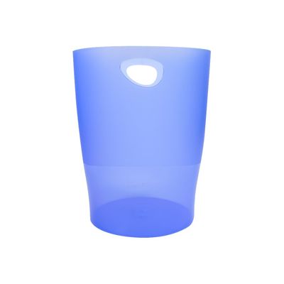 Exacompta Ecobin - Corbeille à papier 15L - bleu glacé translucide