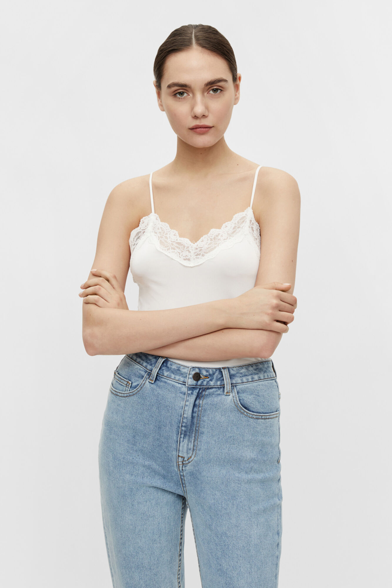 Camiseta de renda - Branca