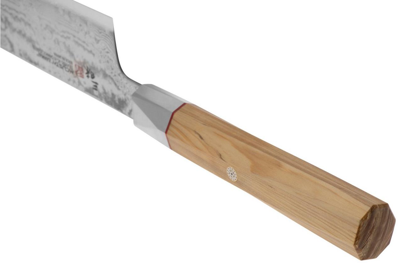 Mcusta Zanmai Santoku ZBX2-3003DS, 33-Layer Damascus/VG10, Hinoki Handle, Knivesandtools Exclusive, santoku, 18 cm