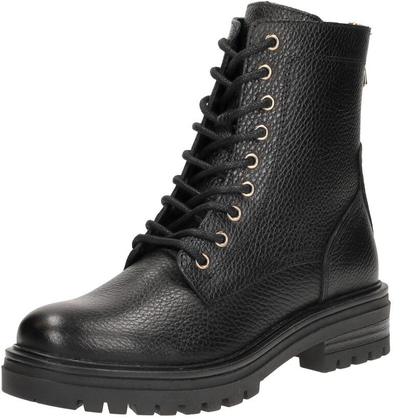 Sub55 Veterschoenen Hoog zwart