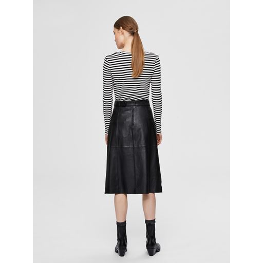 Selected Femme Fanna Langærmet T-shirt, Sort, M