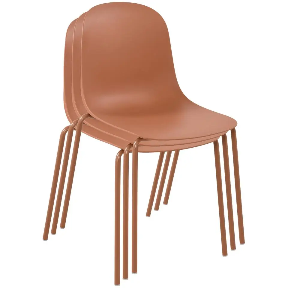 CLP Set van 2 Tuinstoel Hardin Kunststof - terracotta