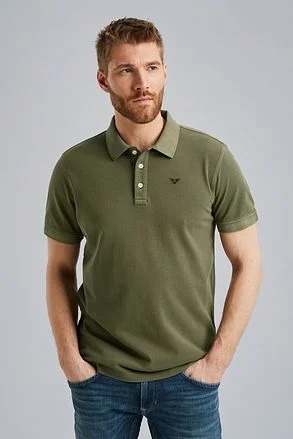 PME Legend Polo Garment Dye Army PPSS2405868-6415 kopen