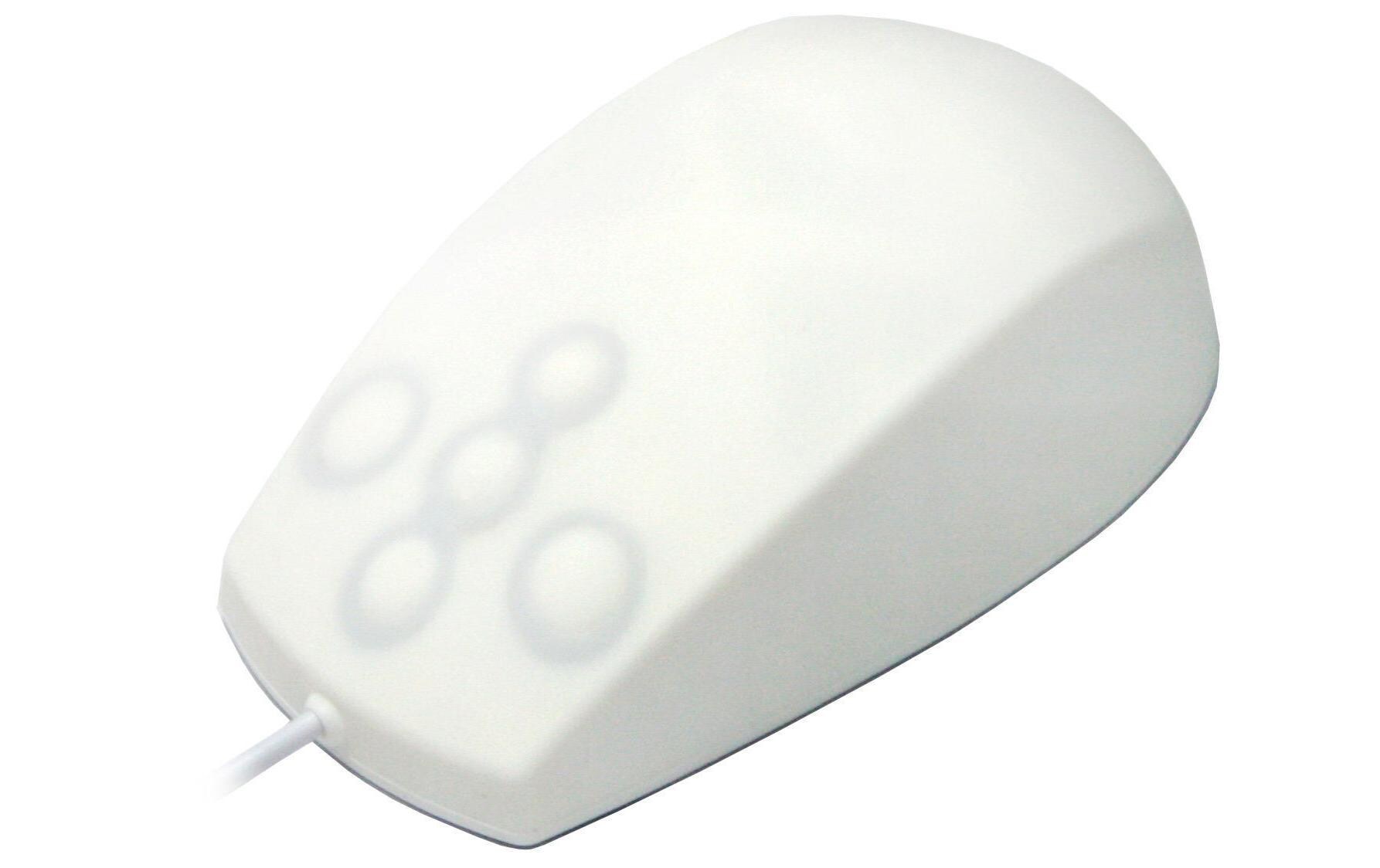 Maus IP68 Medical MittelMedizinisch desinfizierbare USB-Maus, mittel, weiss