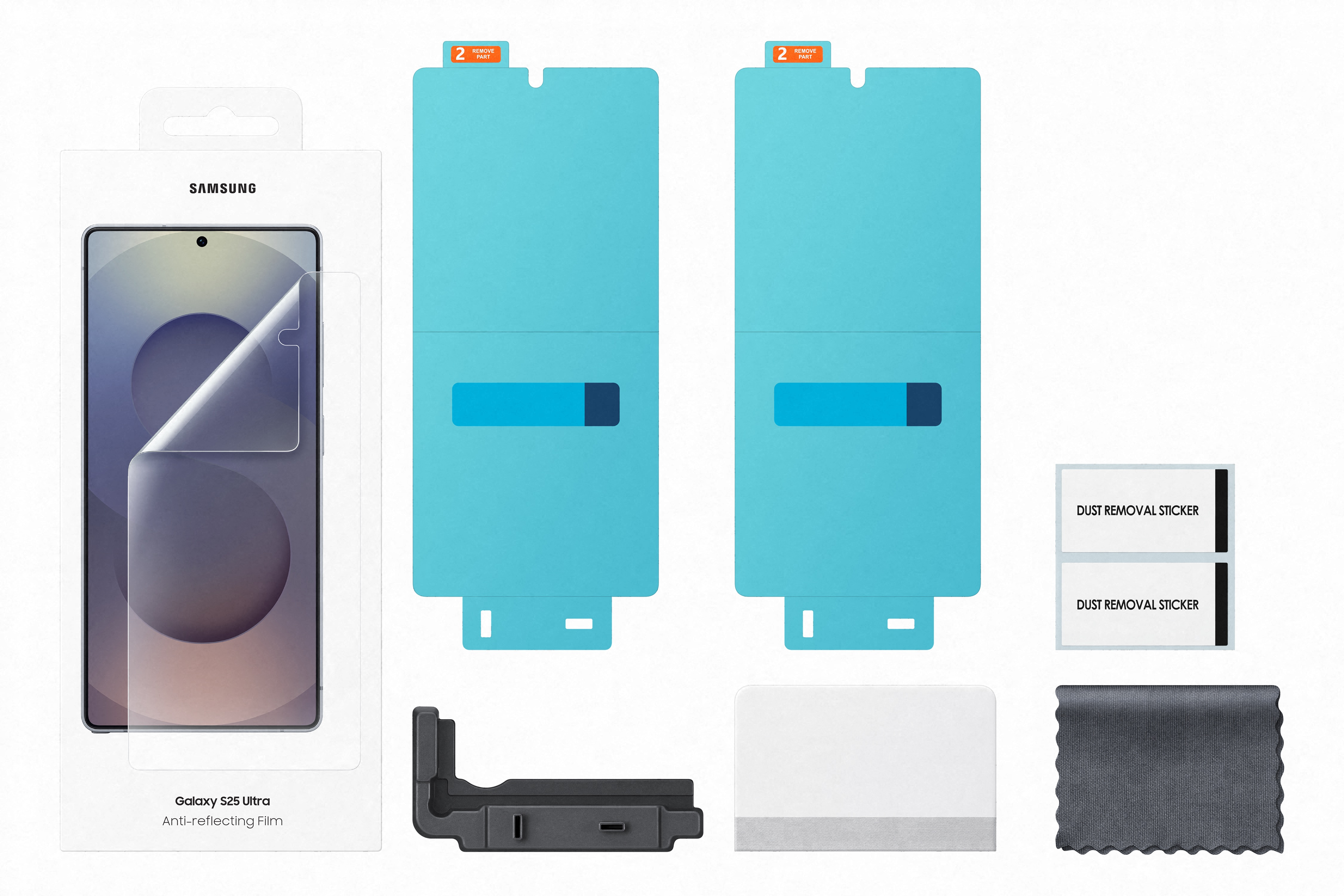 Galaxy S25 Ultra Anti-Reflecting Screen Display Schutzfolie   Montagehilfe (EF-US938CTEGWW)