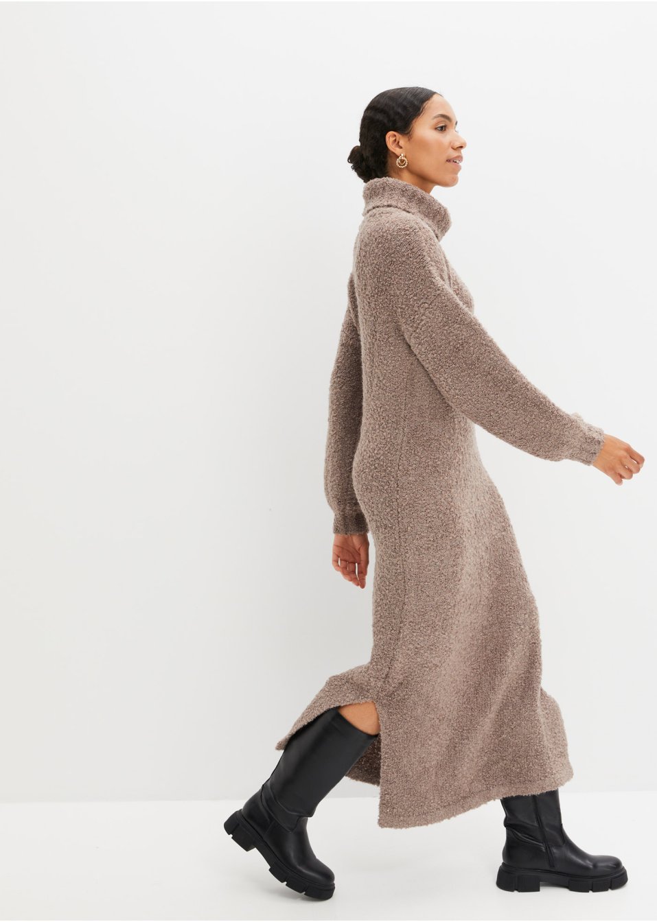 Robe en maille bouclée