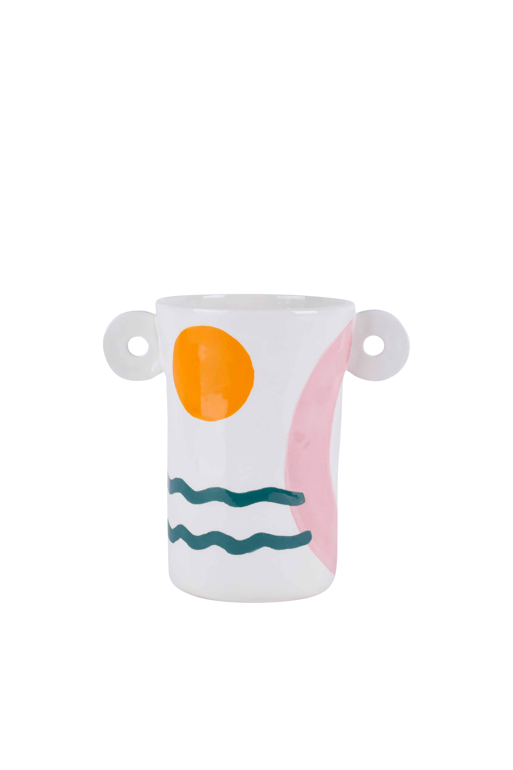 QUE RICO Vase VASE LEONARDO - VAMOS A LA PLAYA Multicolore