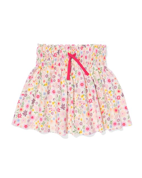 jupe enfant fleurs blanc cassé
