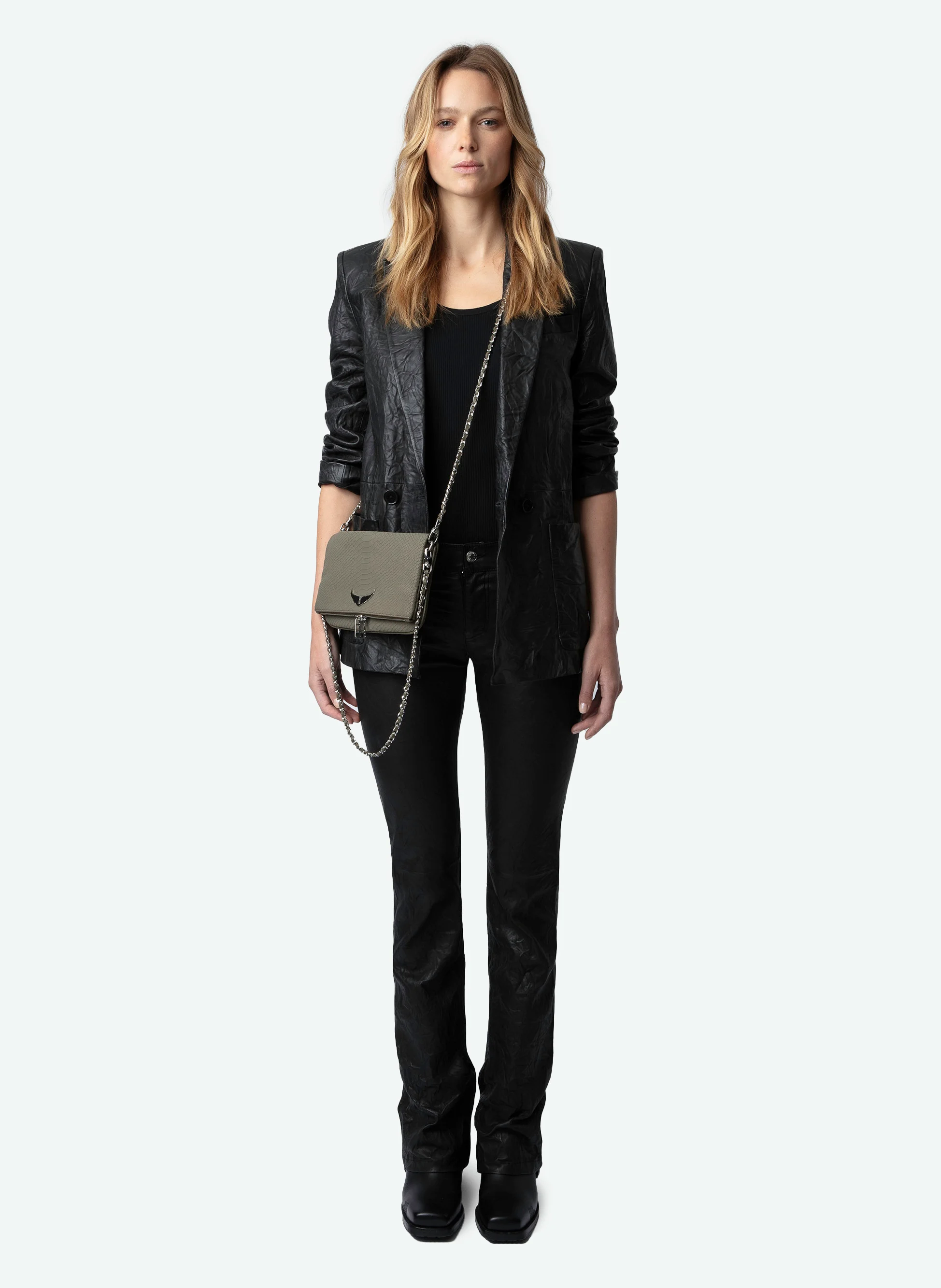 ROCK SOFT SAVAGE - Sac bandoulière en cuir | Vert