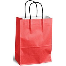 Sac en papier kraft avec poignées en cordelette torsadée