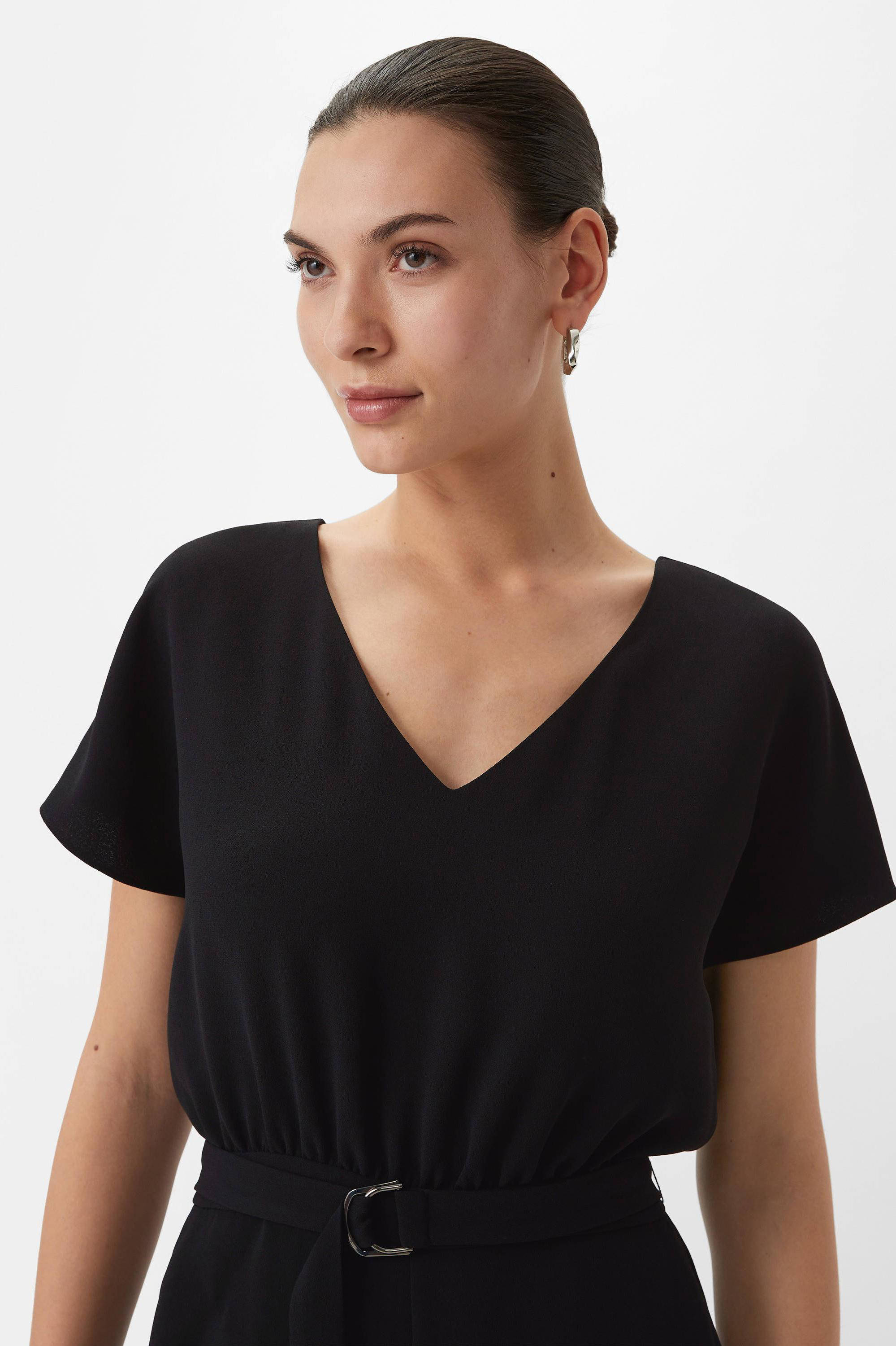 comma jumpsuit zwart