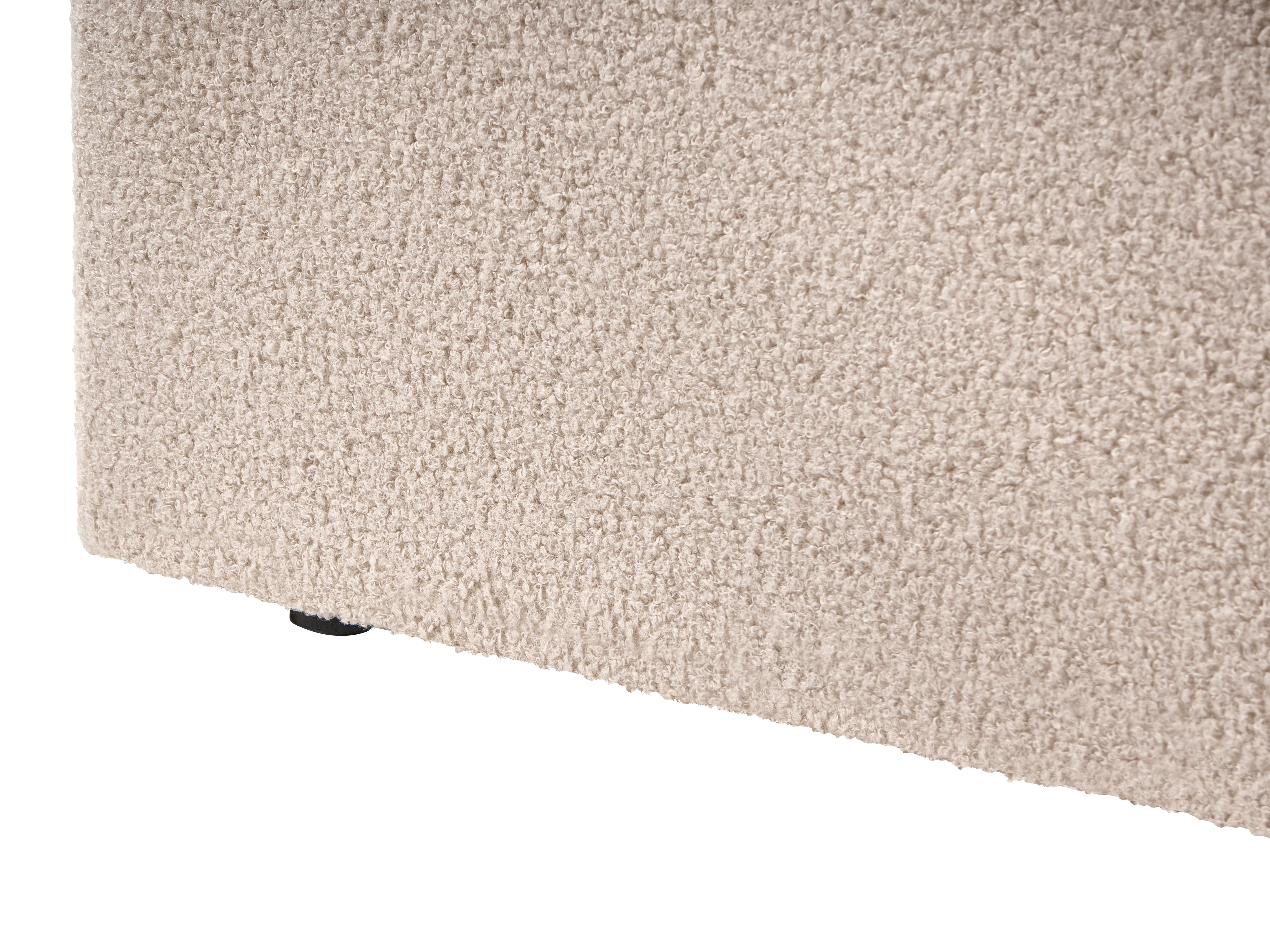 Bed met opbergruimte Bouclé VION 180 x 200 cm Beige