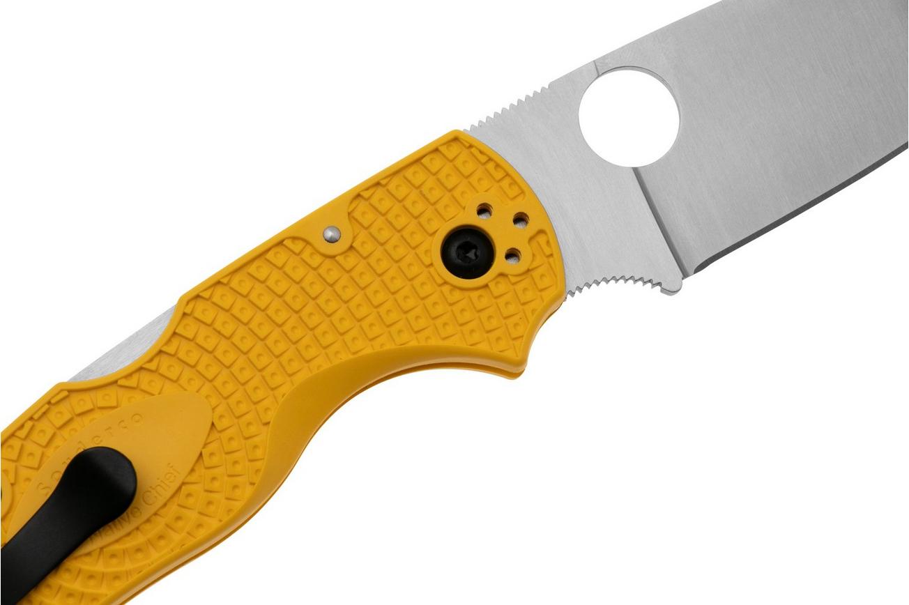 Spyderco Native Chief Salt Lightweight CPM Magnacut C244PYL Yellow FRN, zakmes