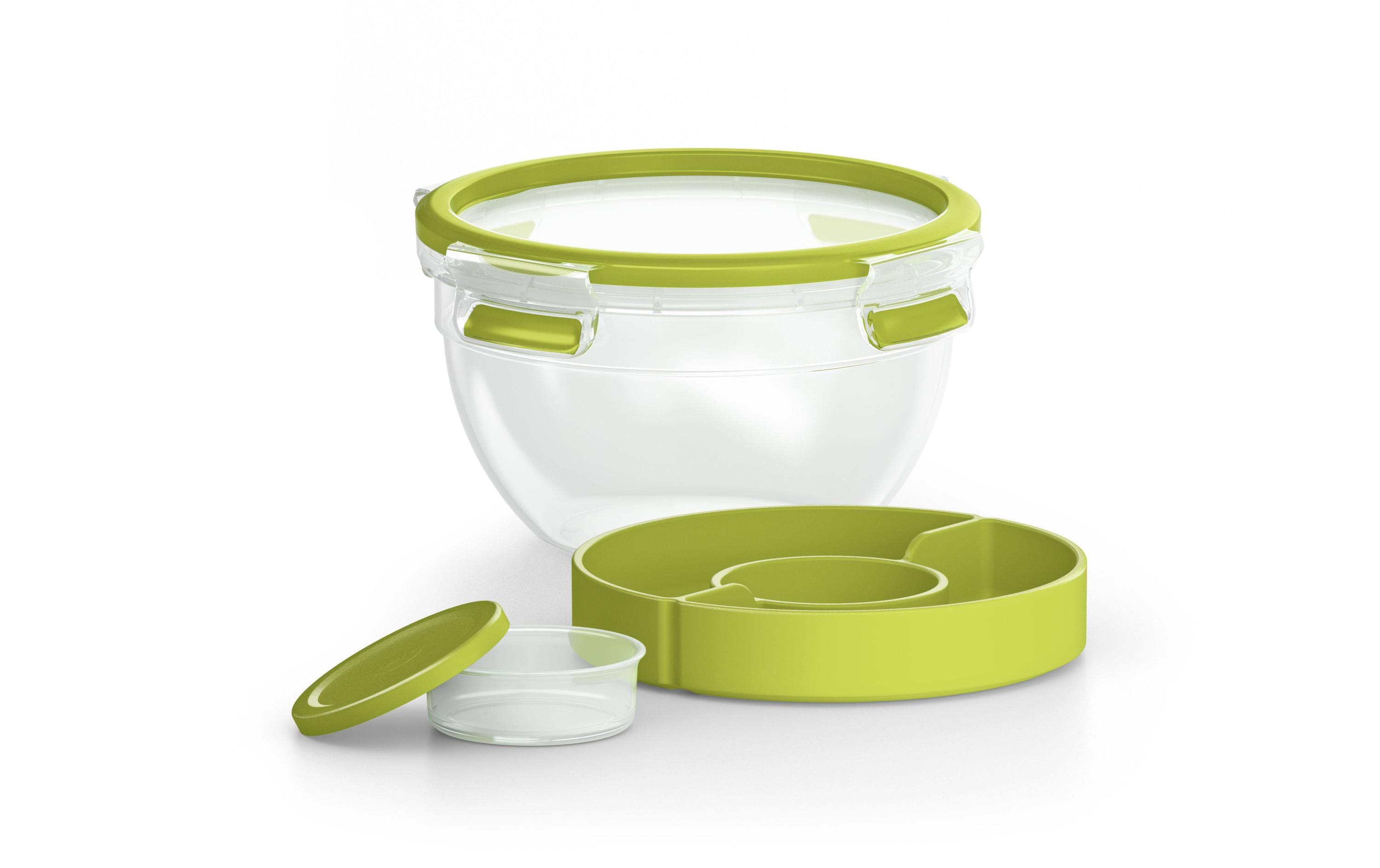 Salatbehälter Clip & Go 1 l, GrünSalatbox für Unterwegs