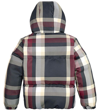 Tommy Hilfiger Steppjacke - Global Stripe Karo - Rot/Weiß/Marine