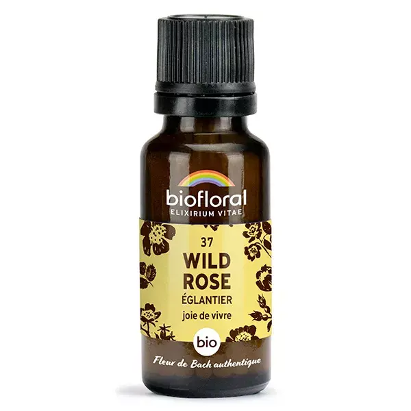 Biofloral 37 Rosa Selvagem (Rosa de Vidro) Grânulos Florais de Bach Orgânicos 19,5g
