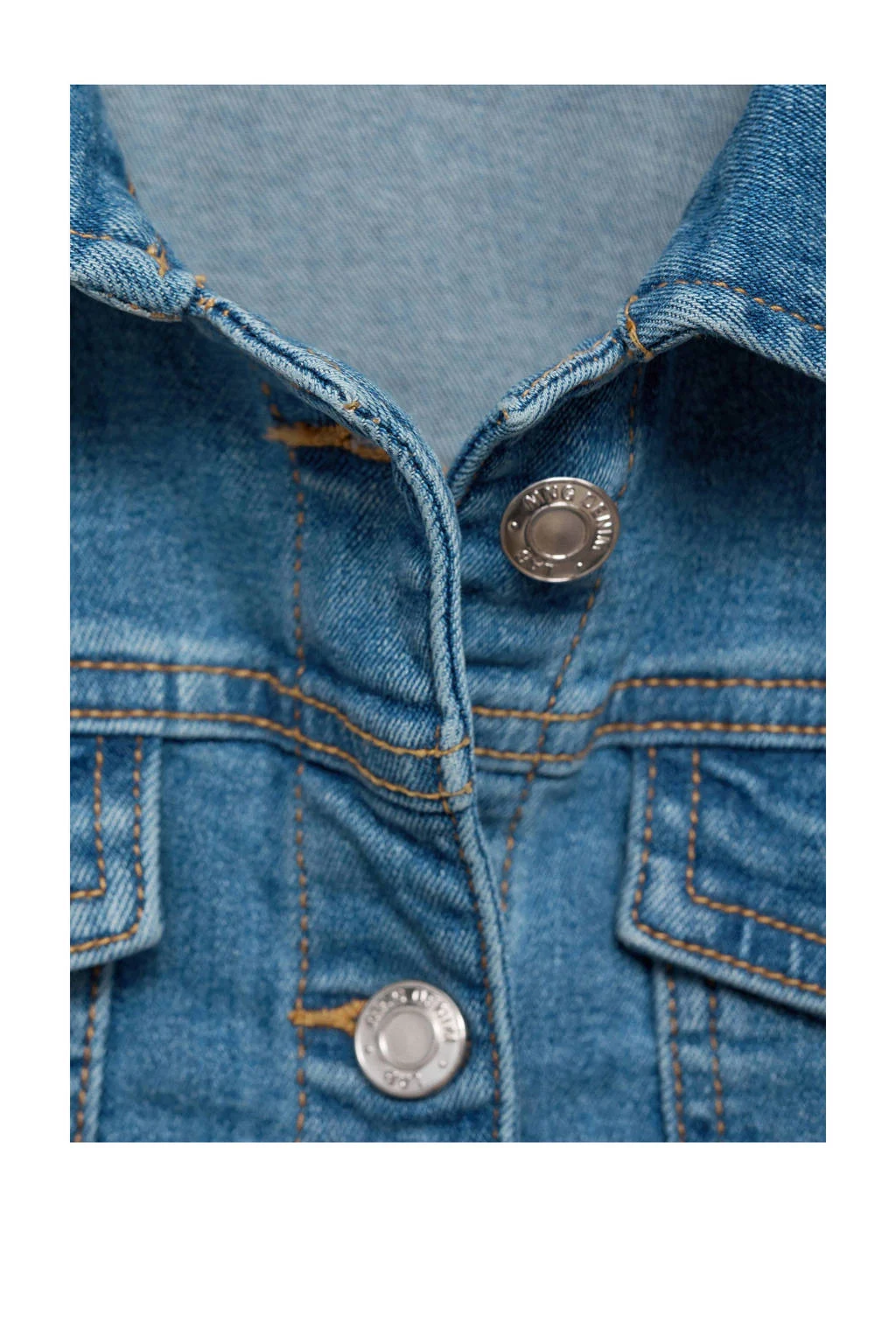 Mango Kids denim spijkerjas medium blue denim